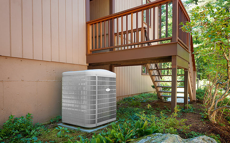 Photo of new home HVAC installation
